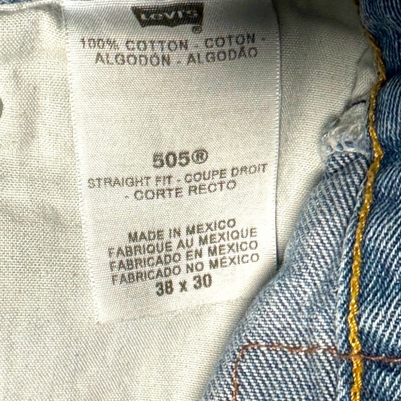 Levi's 505’s, Relaxed Fit, Men's Blue Jeans, 38 X 30 - Picture 4 of 8